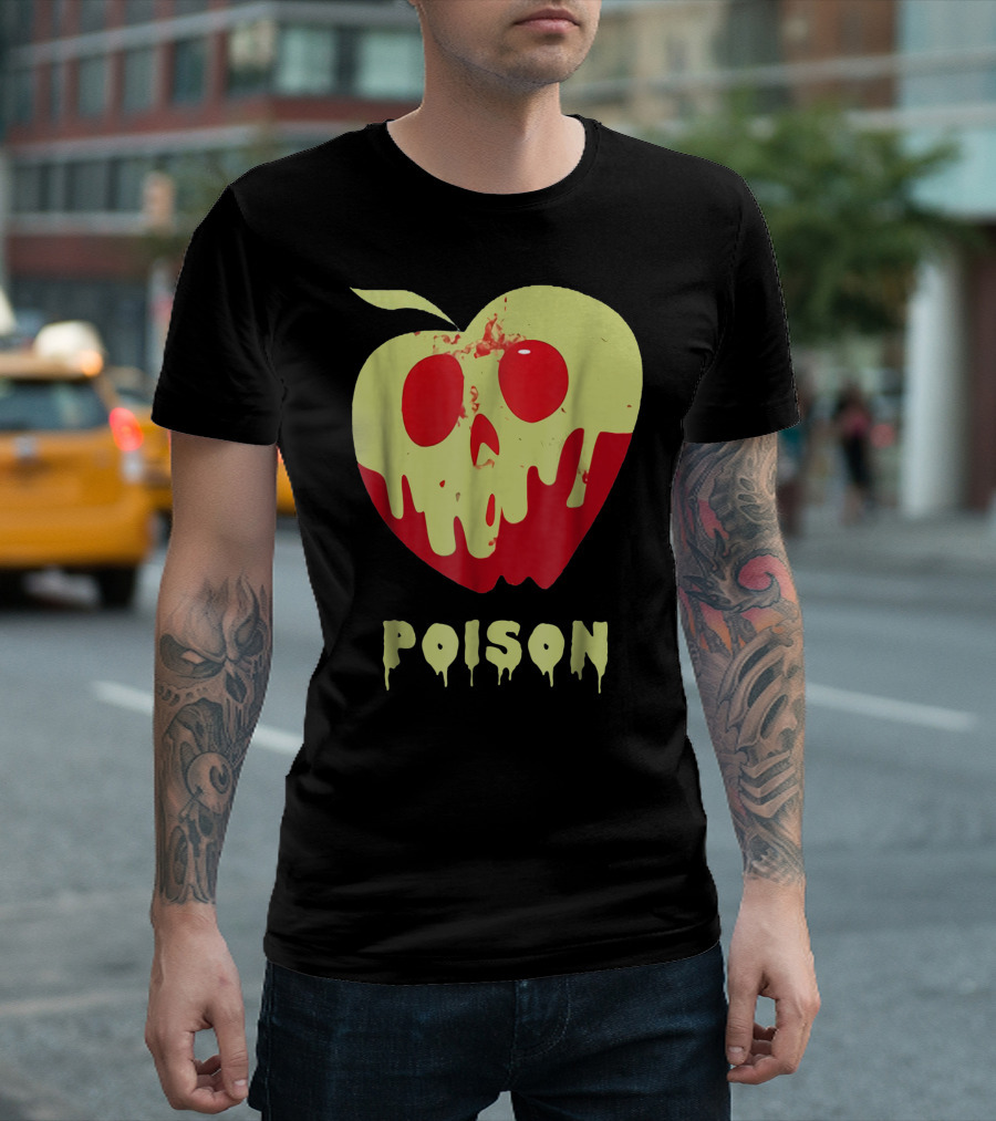 Poison Apple Snow White Princess Dripping Skull T-Shirt