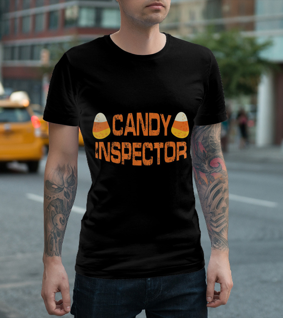Candy Corn Inspector Halloween T-Shirt