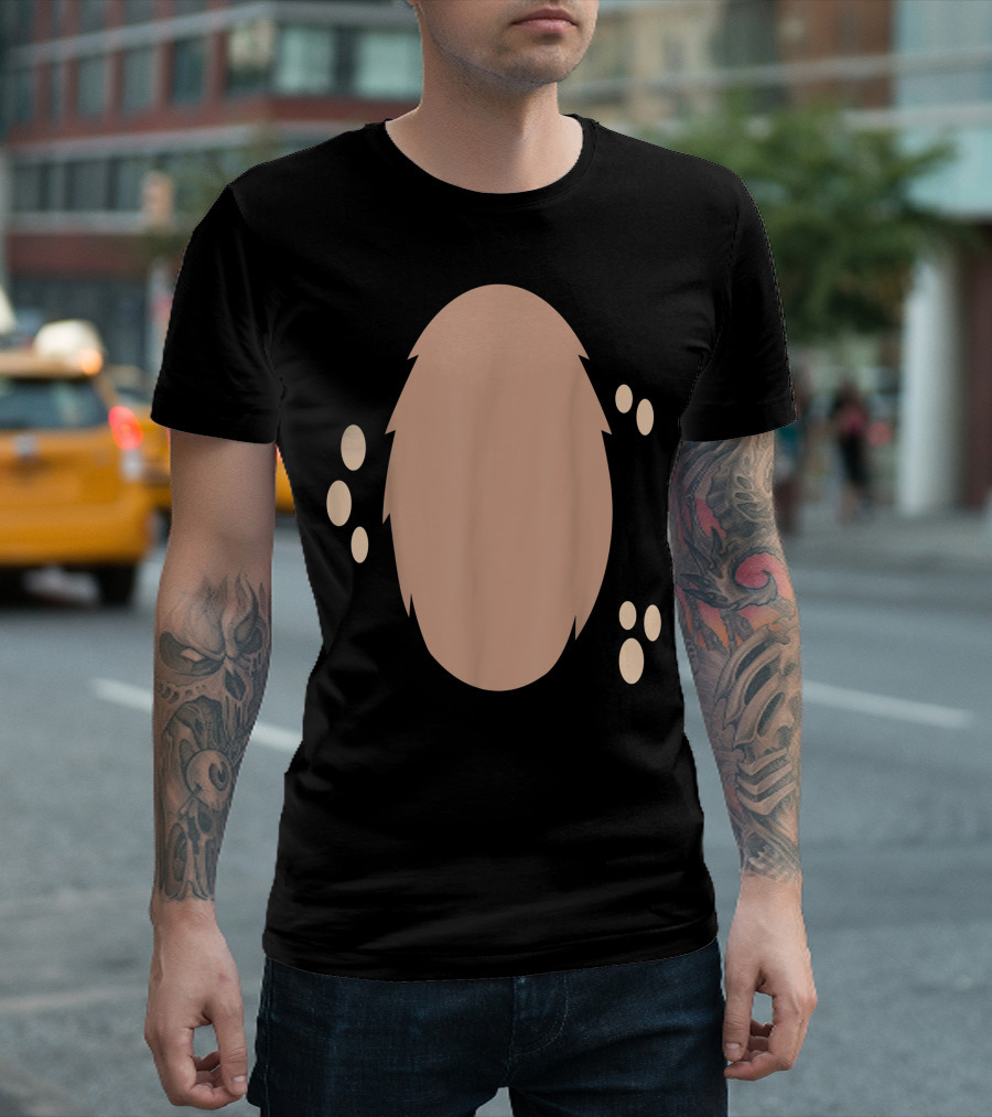 Deer In Headlights Animal Halloween DIY Paw Prints T-Shirt