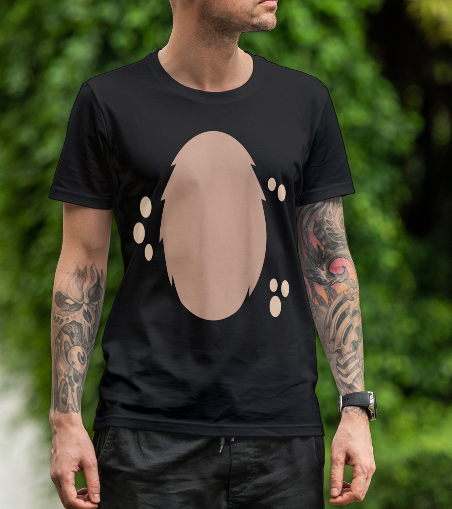 Deer In Headlights Animal Halloween DIY Paw Prints T-Shirt