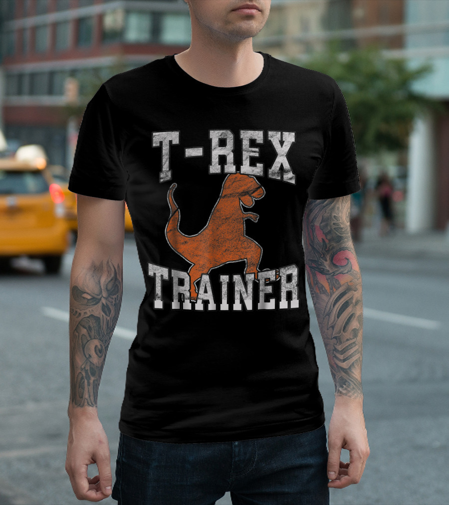 T Rex Trainer Jurassic Kids Halloween Costume T-Shirt