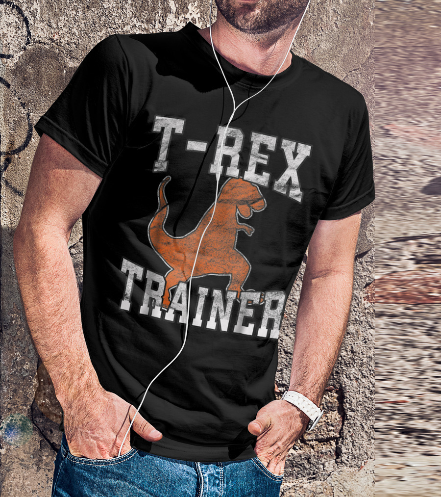 T Rex Trainer Jurassic Kids Halloween Costume T-Shirt