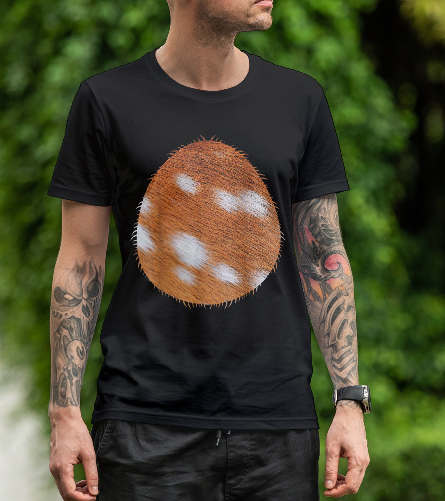 Halloween Deer Costume Brown Spotted Belly T-Shirt