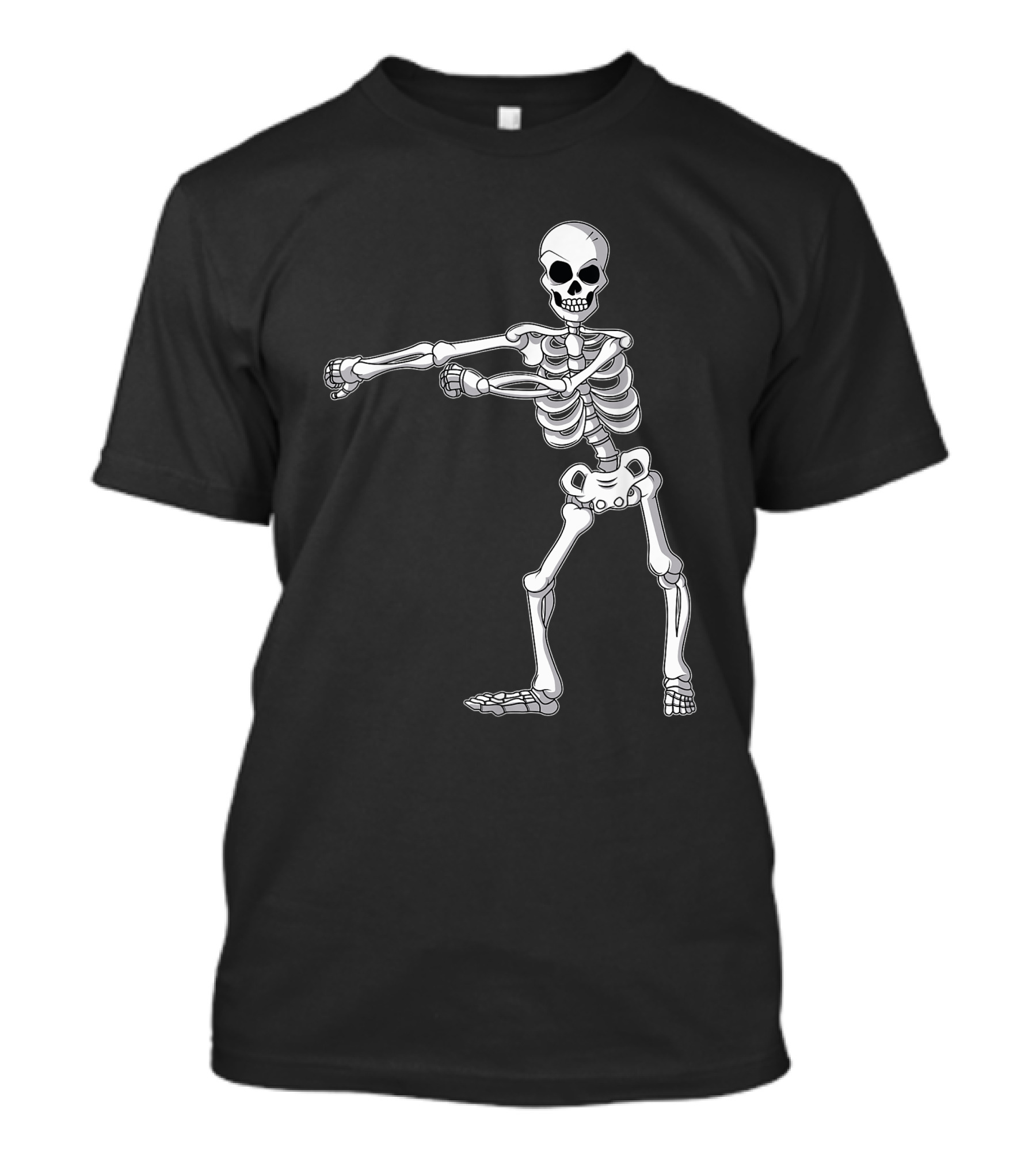 Funny Halloween Skeleton Floss Dance Party T-Shirt