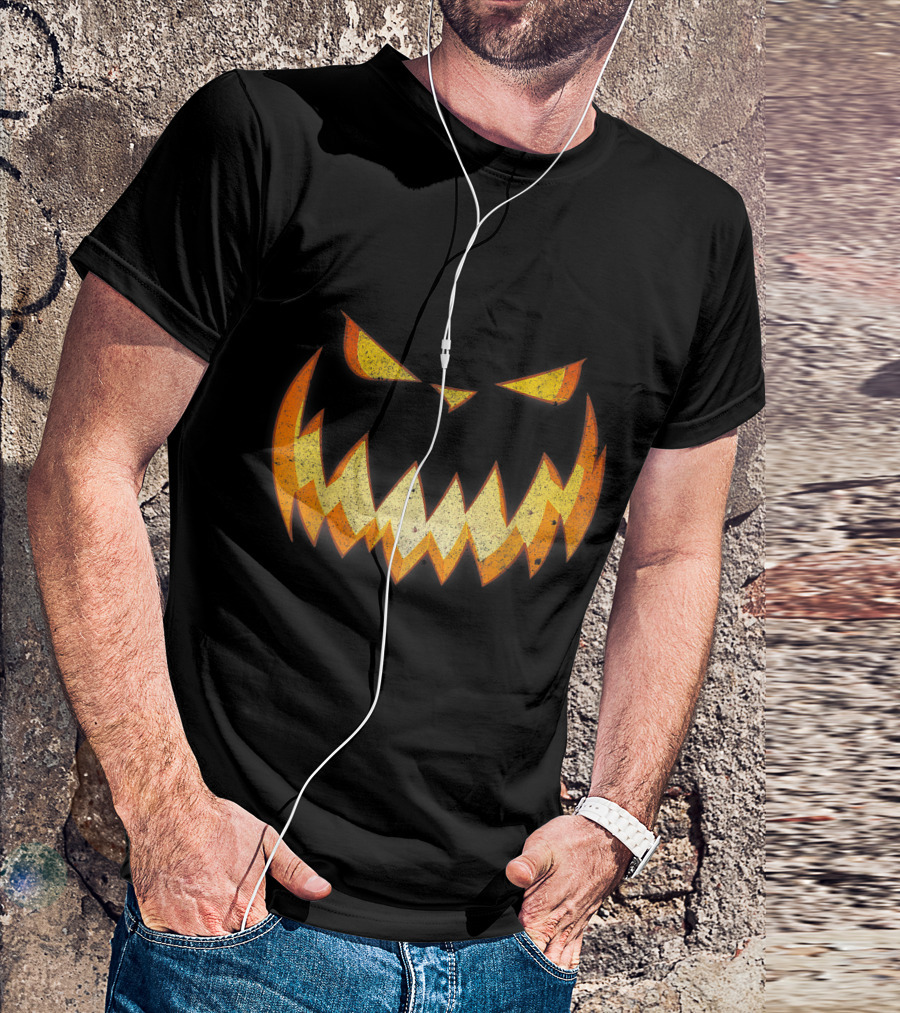 Jack O Lantern Pumpkin Face Funny T-Shirt