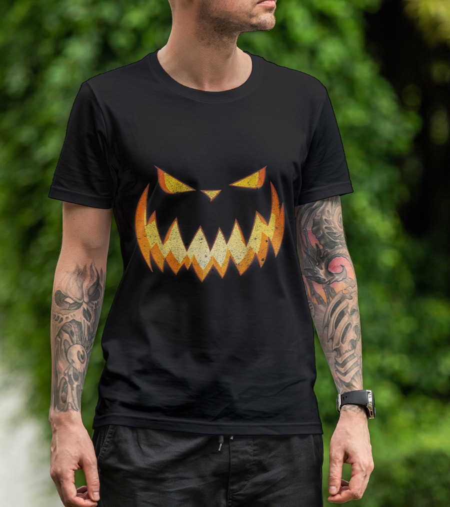 Jack O Lantern Pumpkin Face Funny T-Shirt