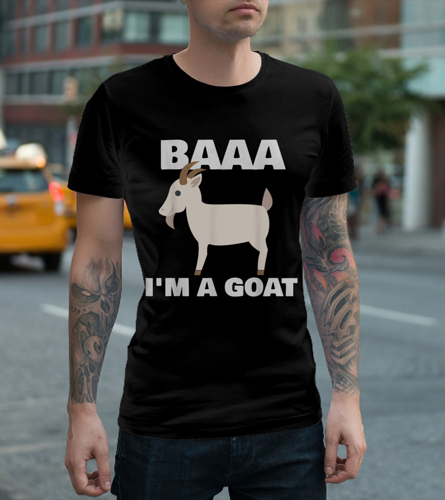 Baaa I'm A Goat Costume Animal Funny Halloween Party Goat T-Shirt