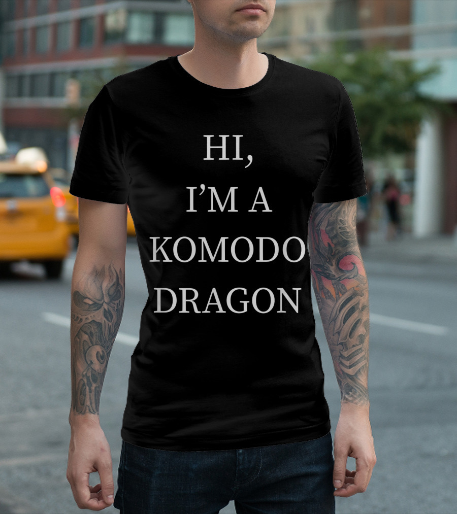 Hi, I'm A Komodo Dragon Halloween Funny Last Minute T-Shirt