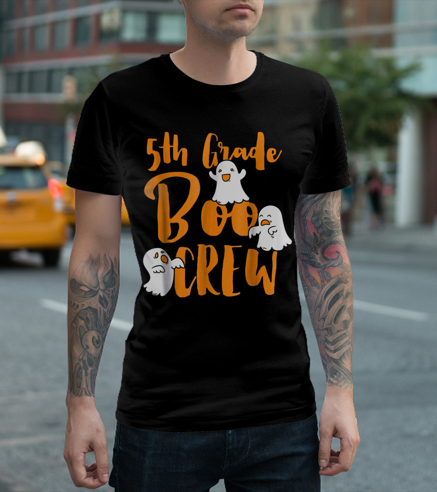 5th Grade Boo Crew Halloween Ghosts T-Shirt