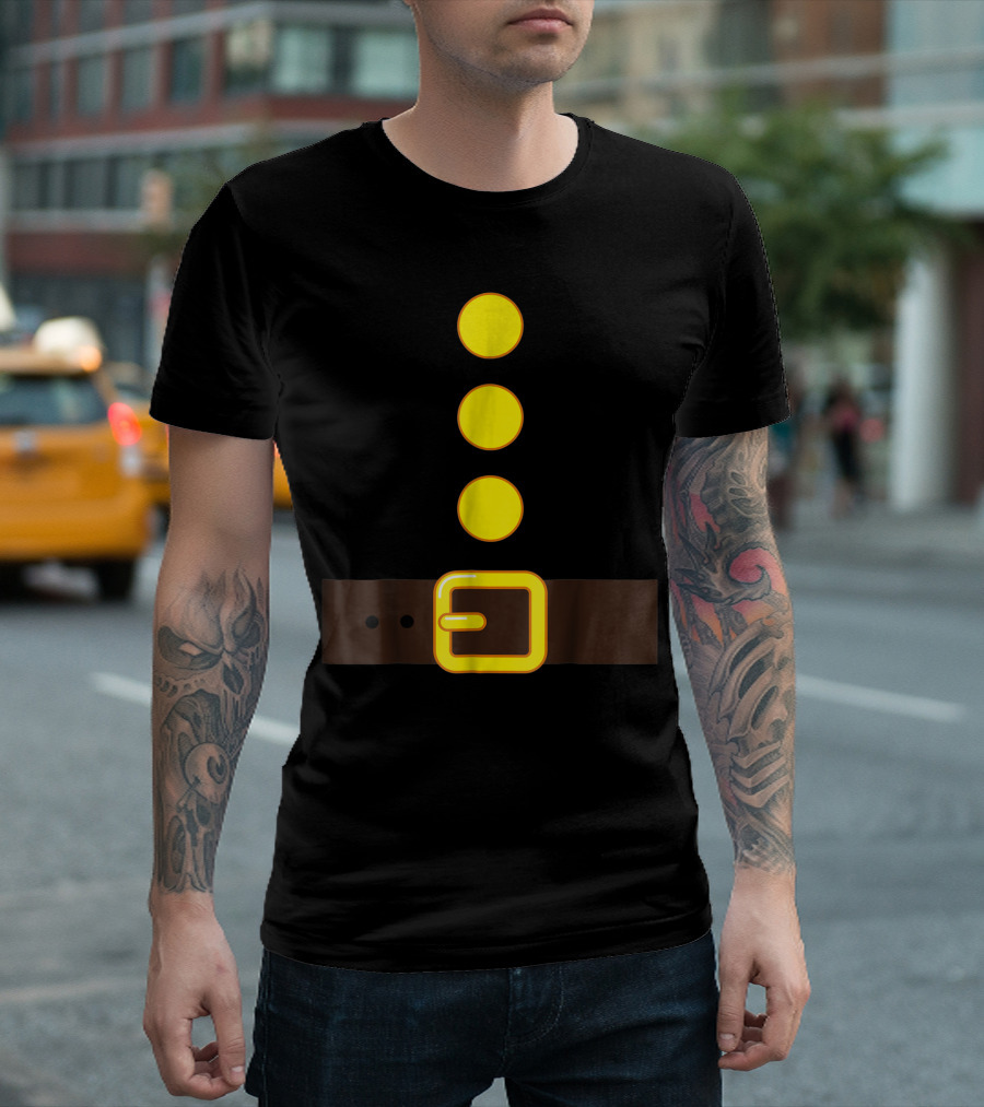 Red Dwarf Costume Santa Belt And Buttons T-Shirt