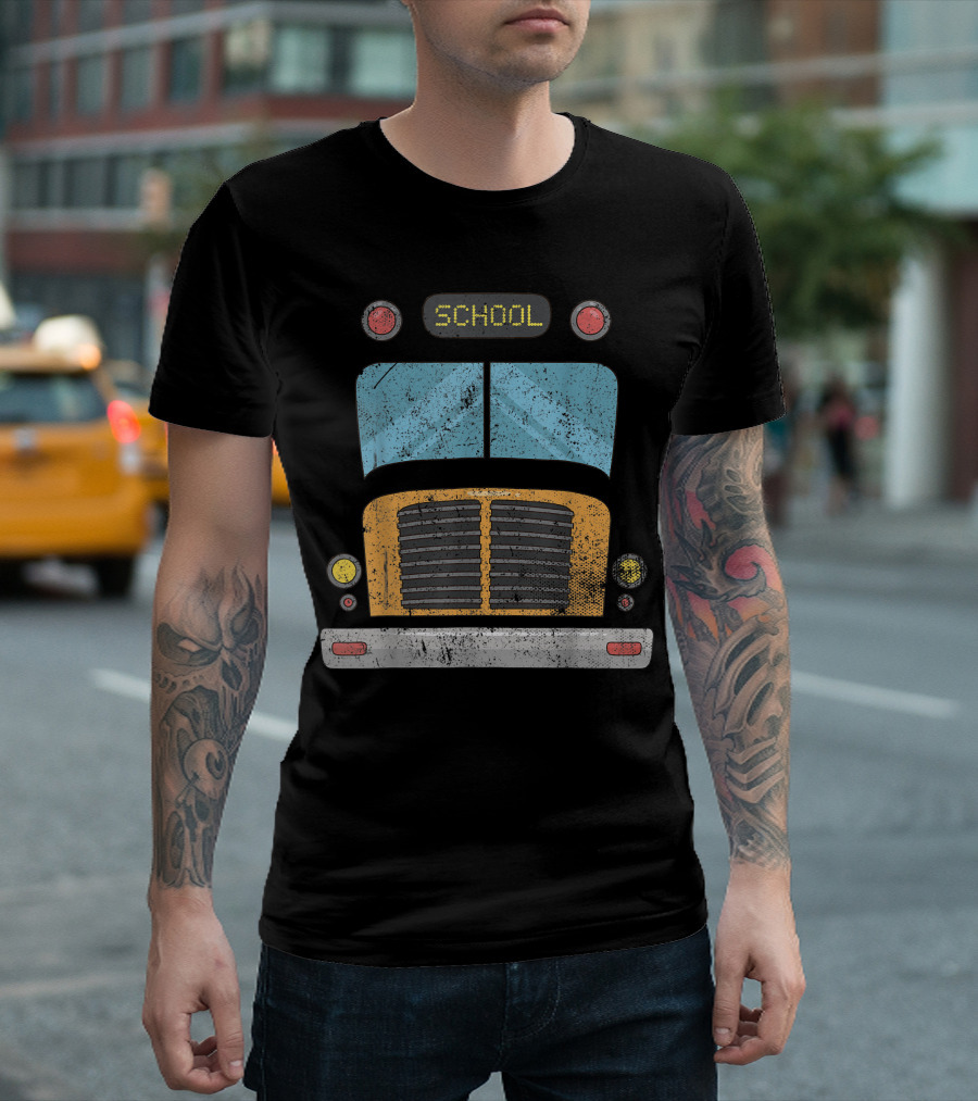 Pretend I'm A School Bus School Bus Front T-Shirt