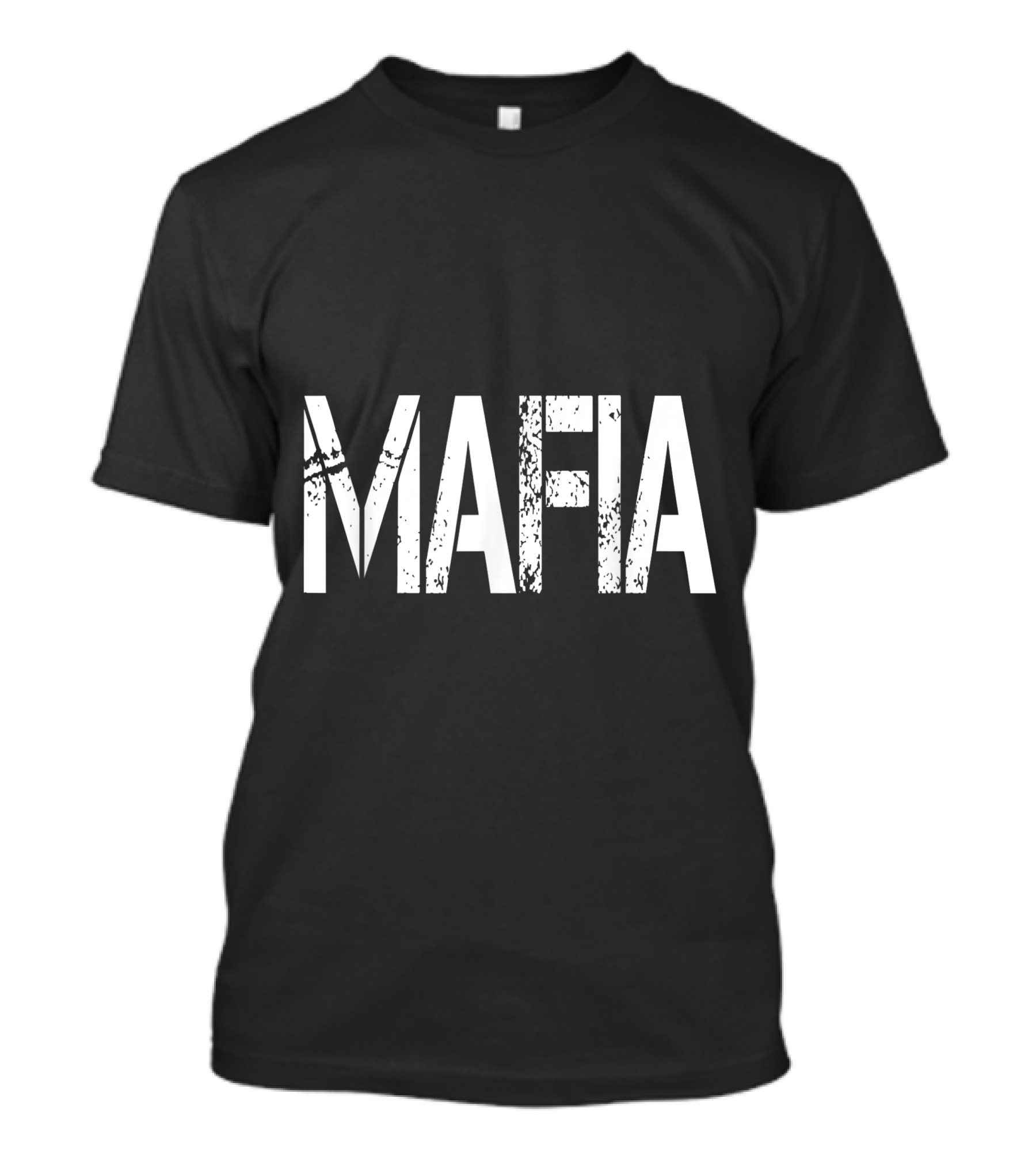Mafia Distressed Text Classic T-Shirt
