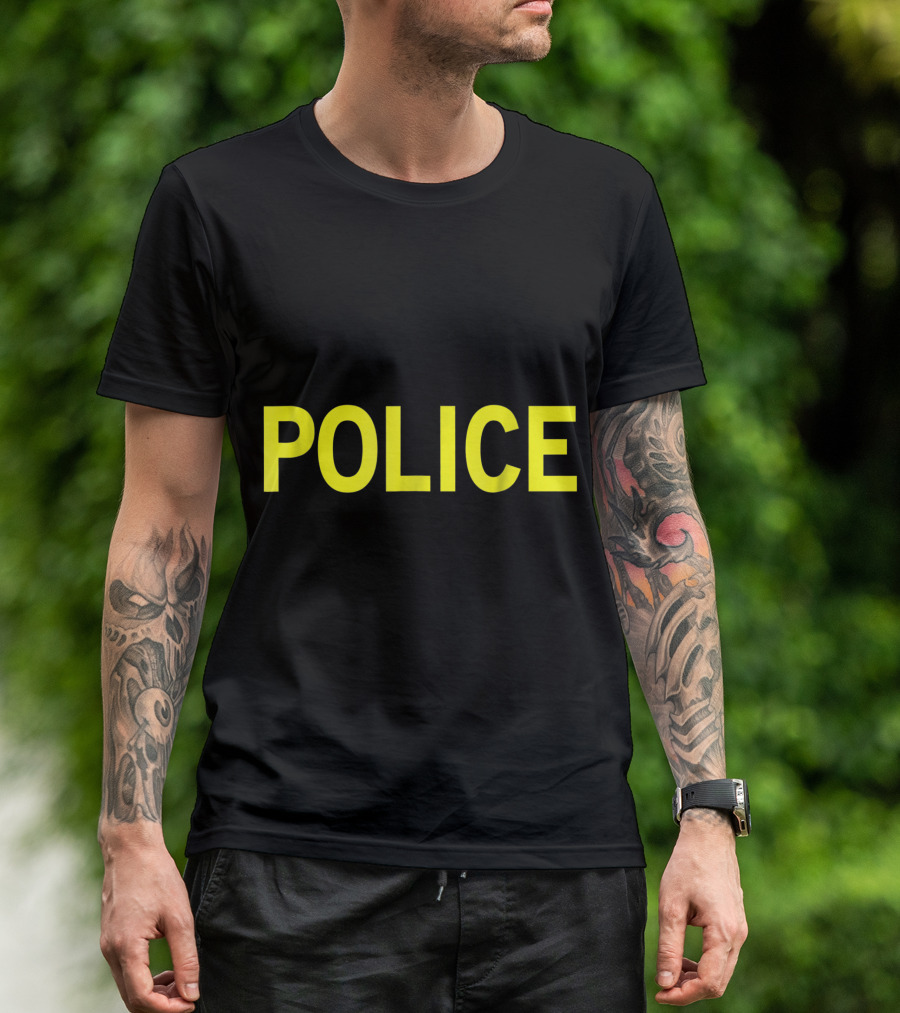 Police Halloween Costume For Cops And Sheriffs T-Shirt