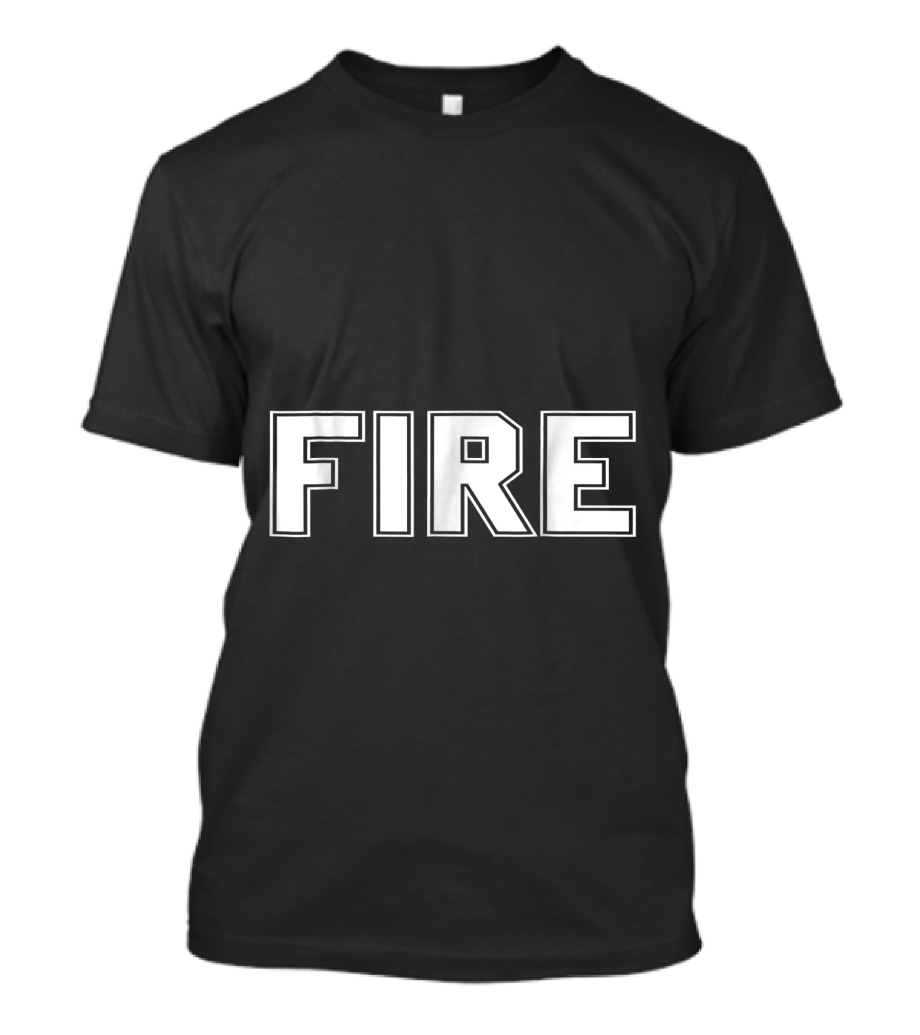 FIRE Text Firefighter T-Shirt
