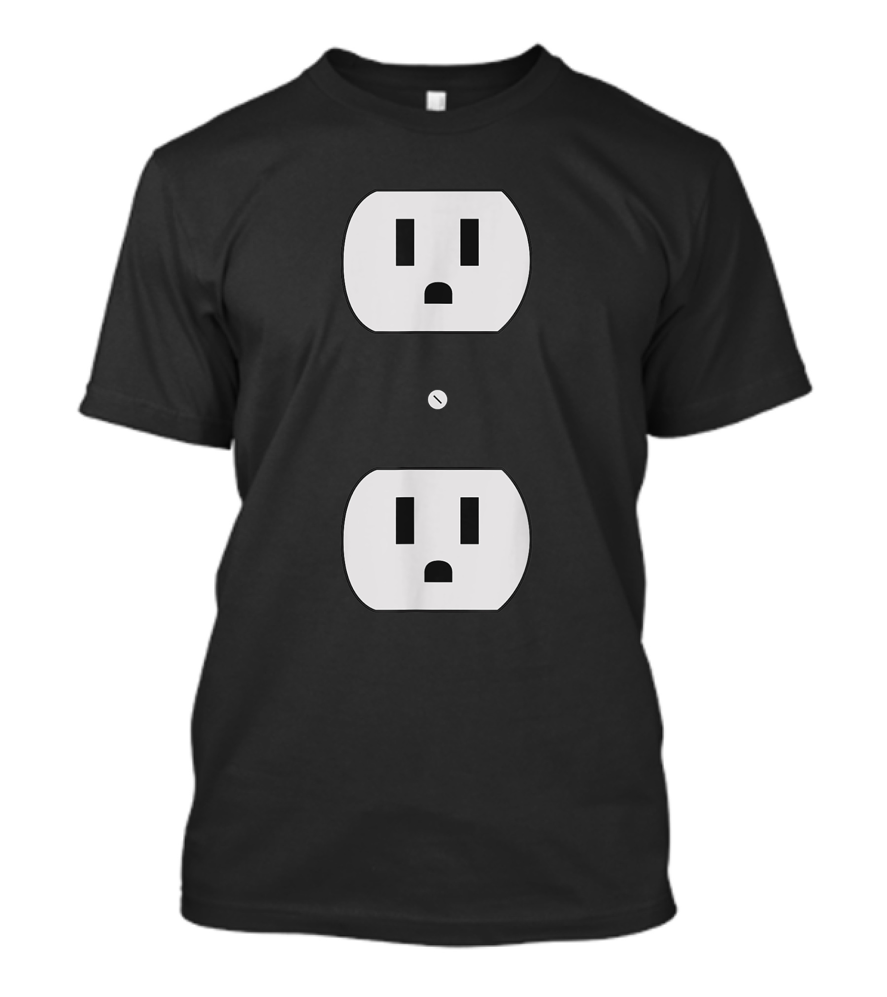 Super Simple Easy Halloween Electrical Outlet Plug Costume T-Shirt