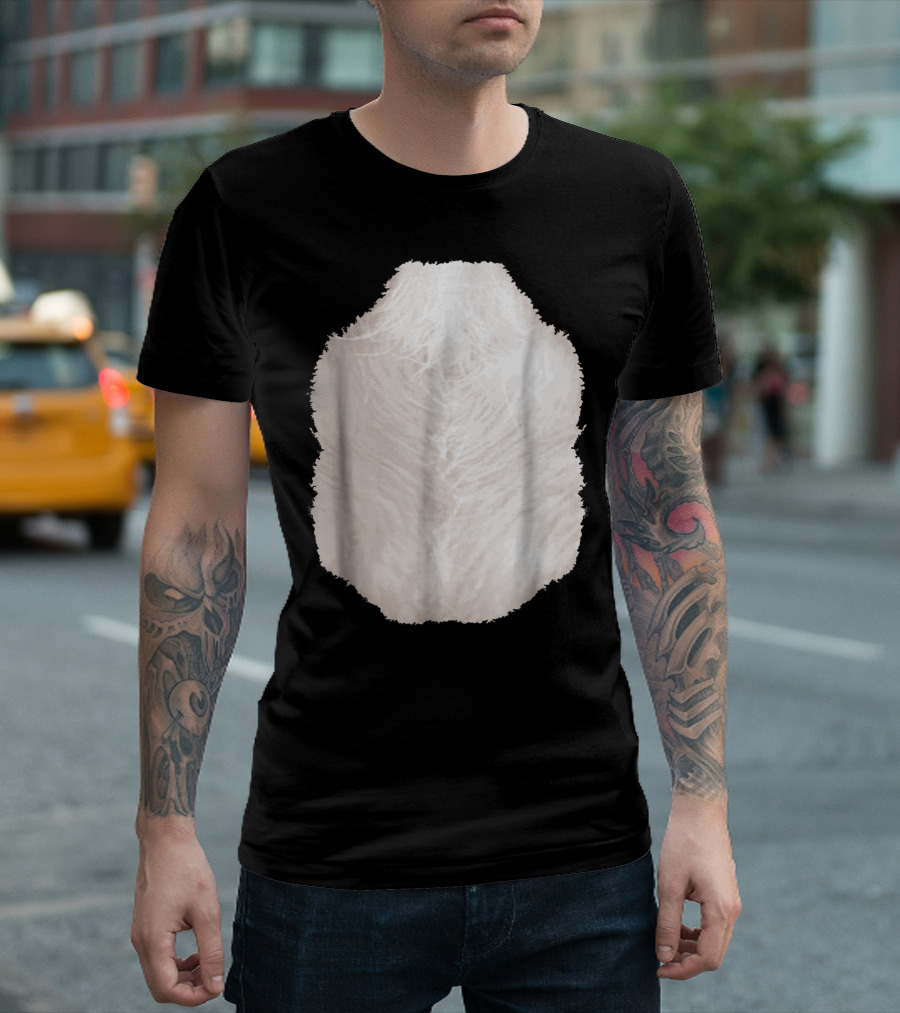 Easy Cute Panda Belly Halloween Costume T-Shirt