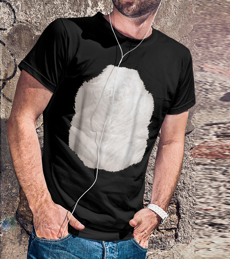 Easy Cute Panda Belly Halloween Costume T-Shirt