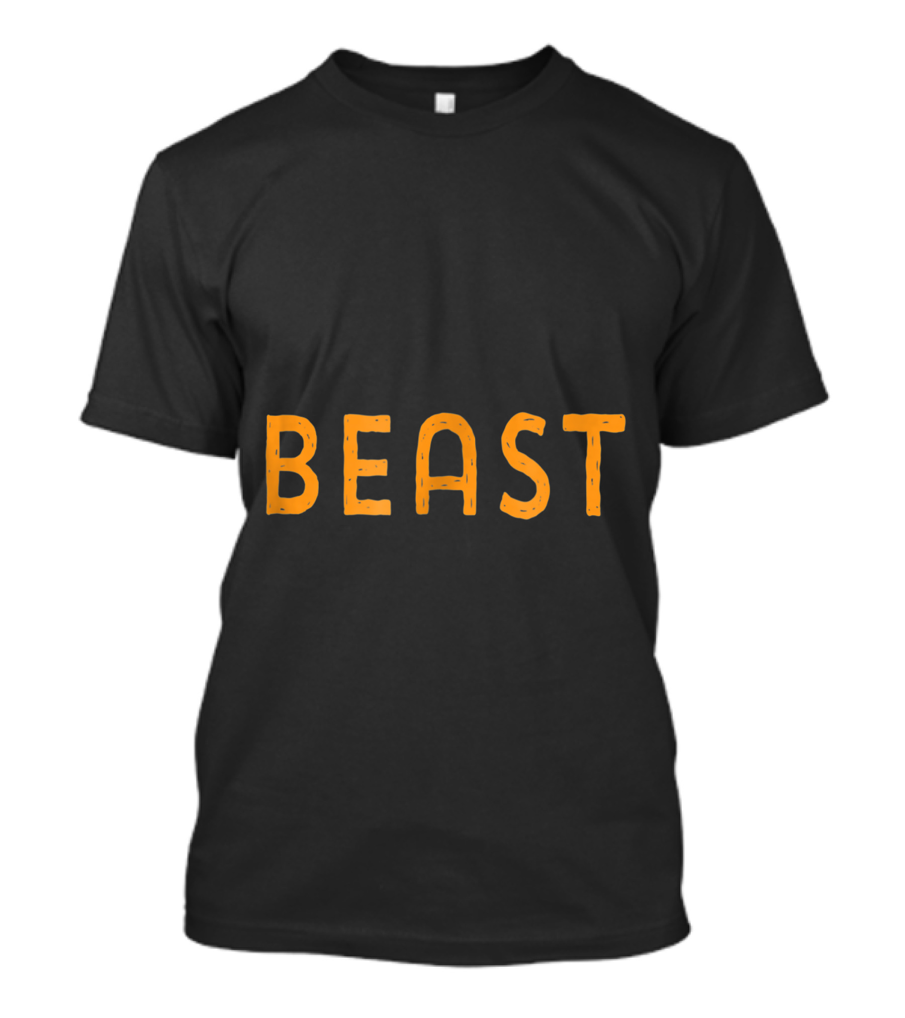 Halloween Costume Beast Matching Beauty Funny Her T-Shirt