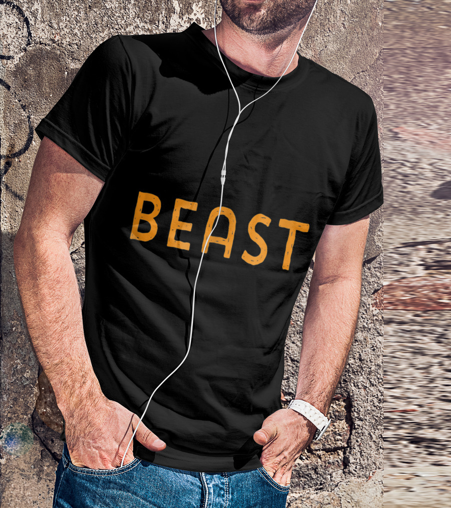 Halloween Costume Beast Matching Beauty Funny Her T-Shirt