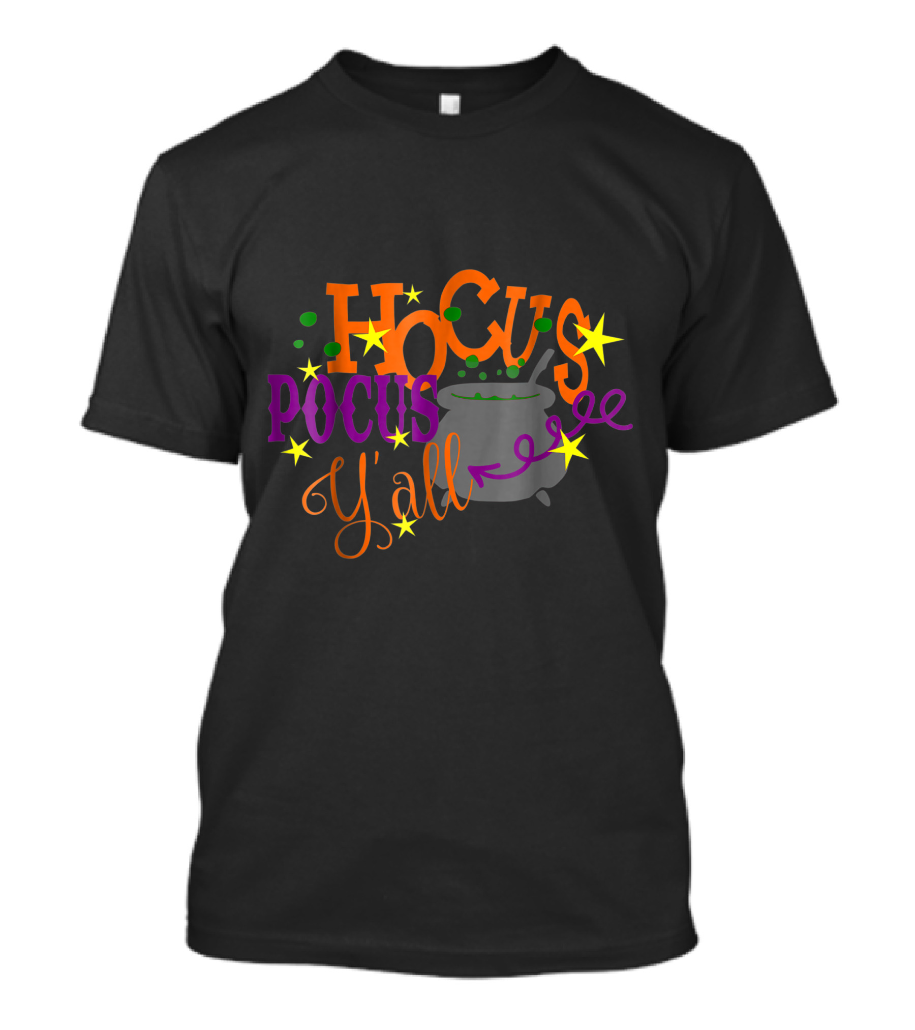 Hocus Pocus Y'all Cauldron Stars Magic T-Shirt