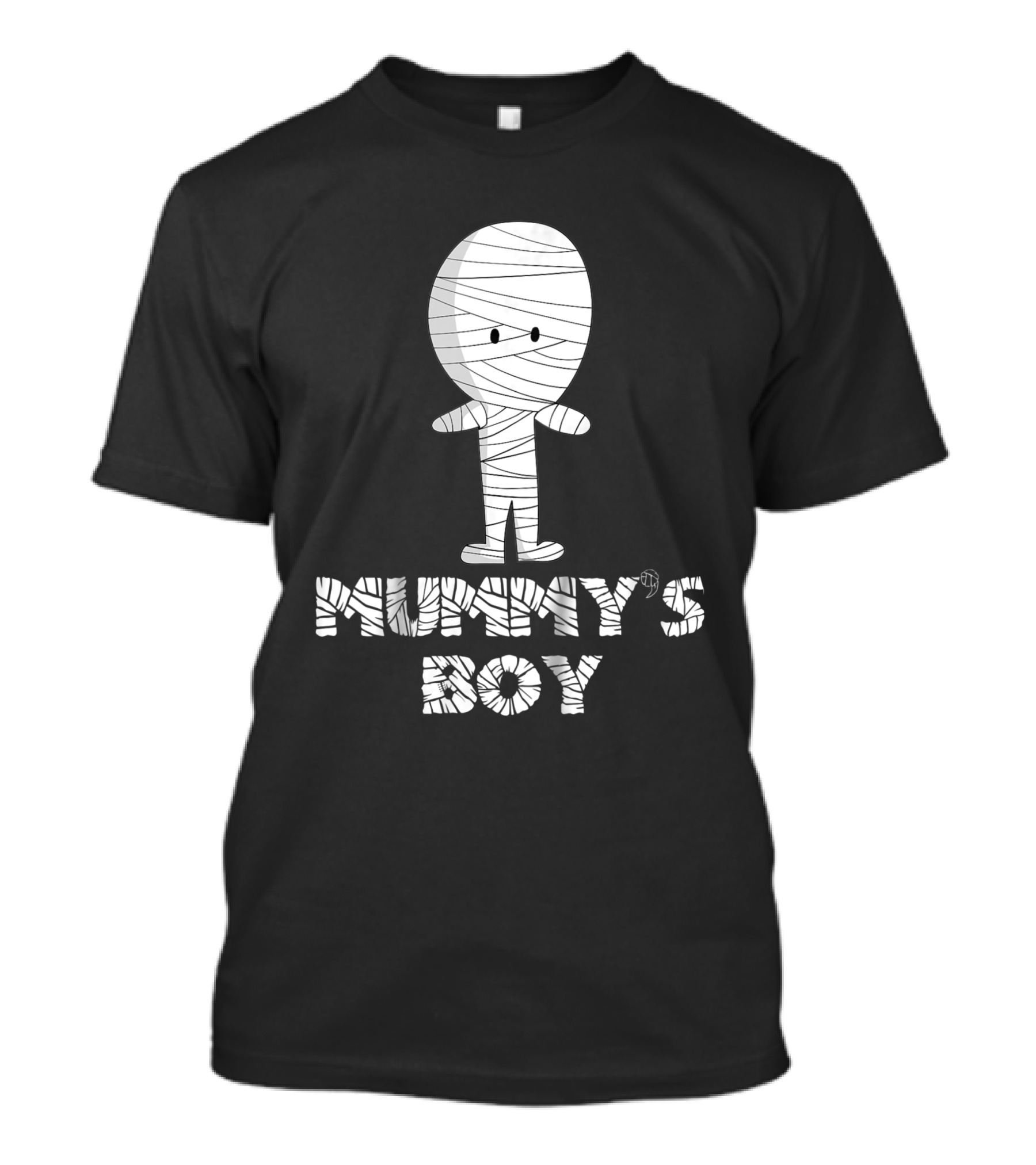 Mummy's Boy Cartoon Character Wrapped In Bandages T-Shirt