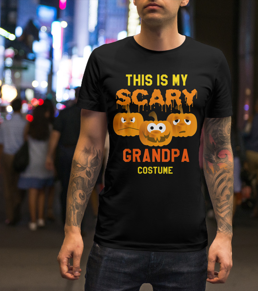 This Is My Scary Grandpa Costume Halloween T-Shirt