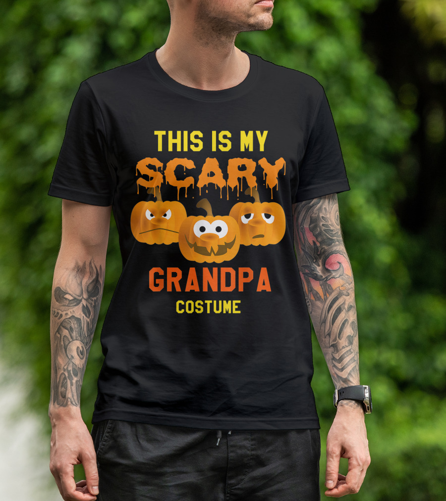 This Is My Scary Grandpa Costume Halloween T-Shirt