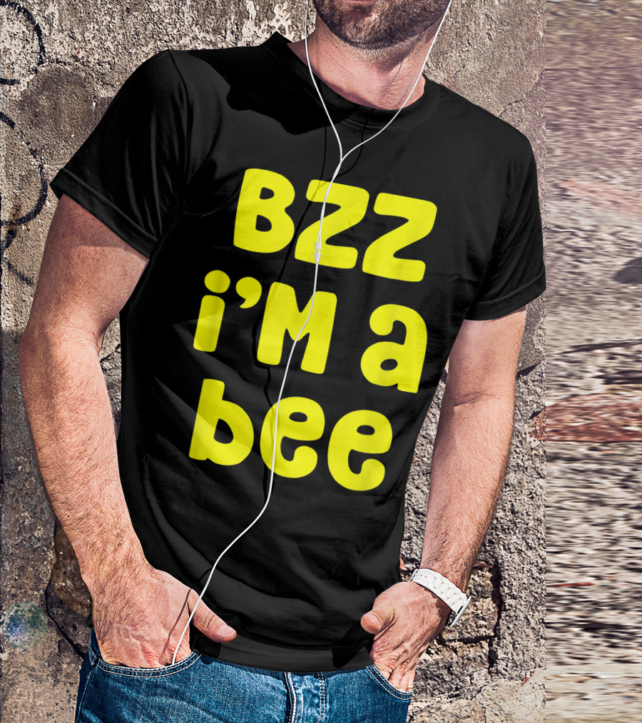 Bzz I'm A Bee Costume Halloween Lazy Easy T-Shirt