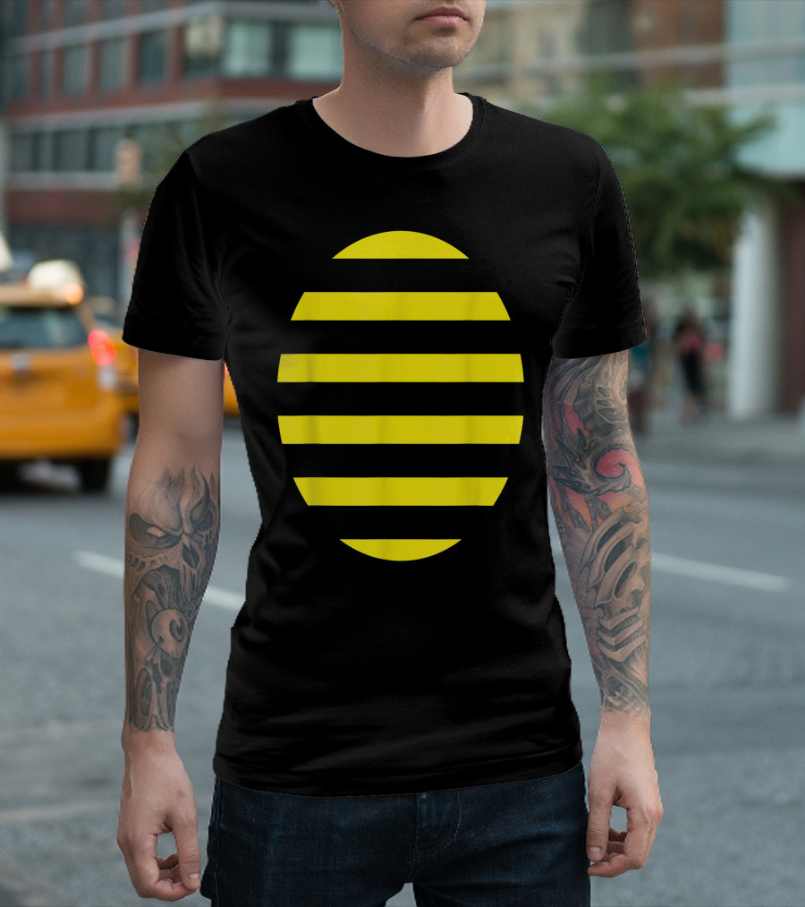Bee Halloween Costume Funny Cute Honey Yellow Black Stripes Bumblebee T-Shirt