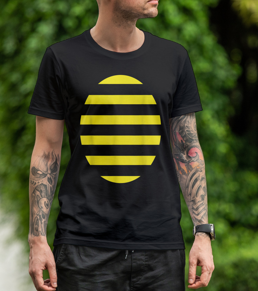 Bee Halloween Costume Funny Cute Honey Yellow Black Stripes Bumblebee T-Shirt