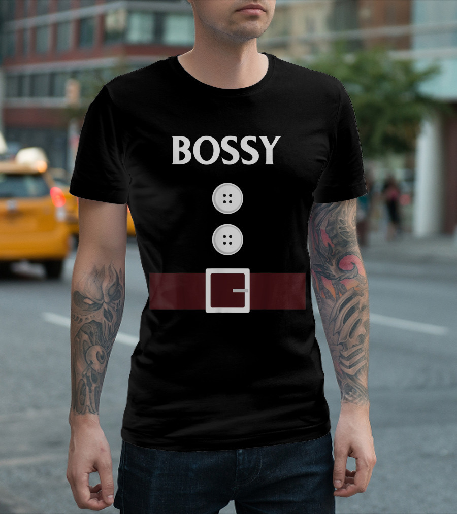 Bossy Costume Belt and Buttons T-Shirt
