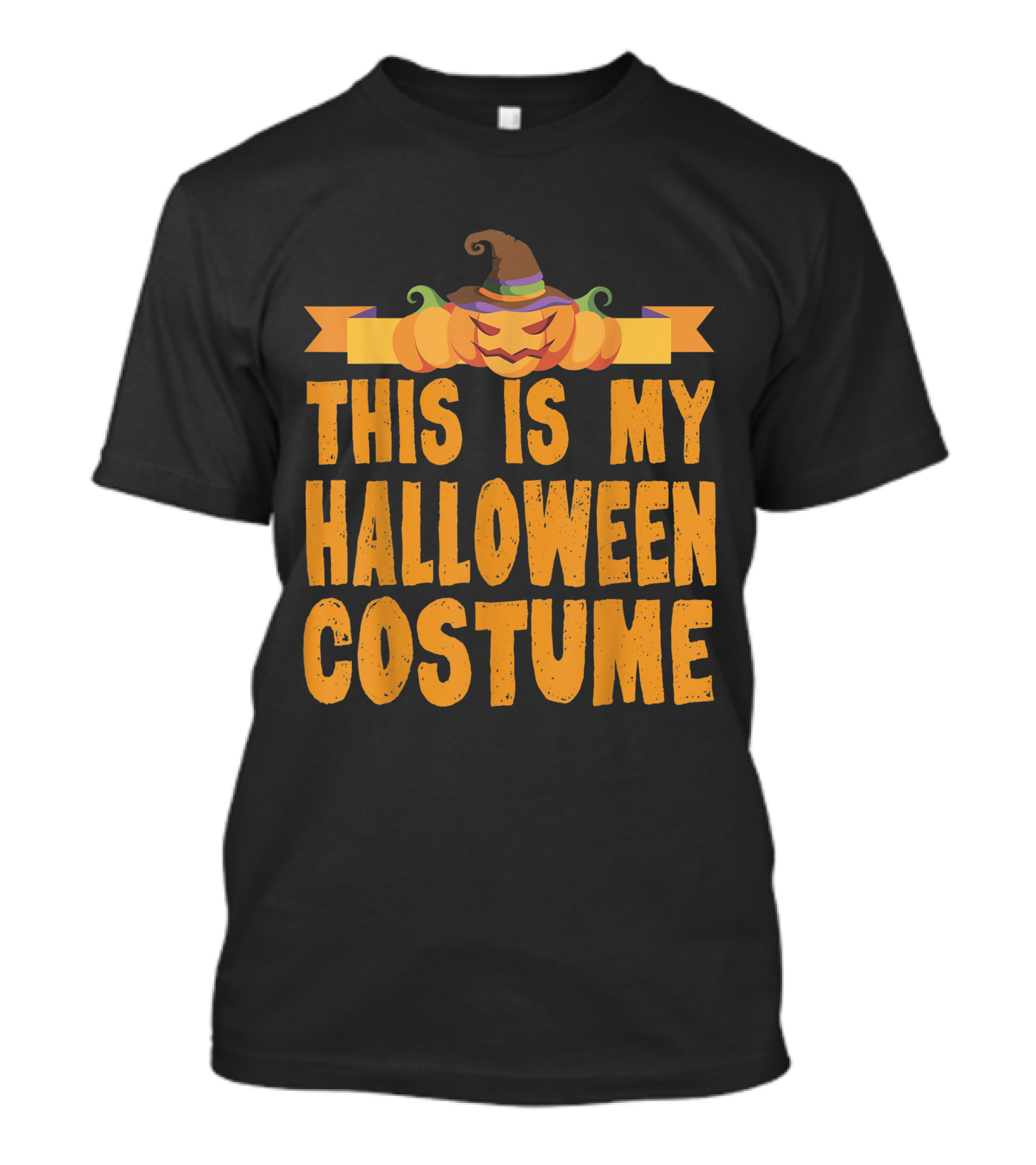 This Is My Halloween Costume Pumpkin Witch Hat T-Shirt