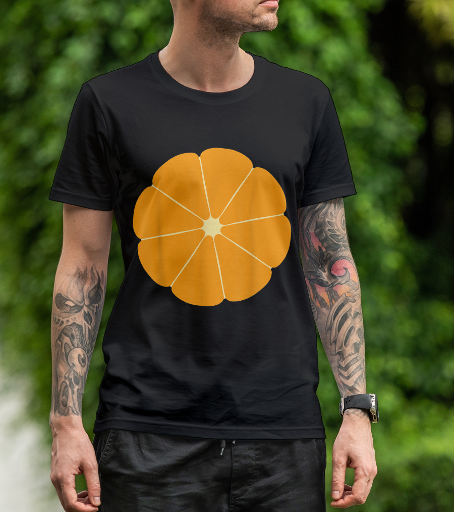Funny Orange Fruit Simple Slice T-Shirt