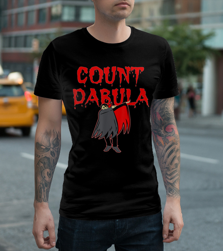 Halloween Dabbing Vampire Count Dabula Dab with Dripping T-Shirt