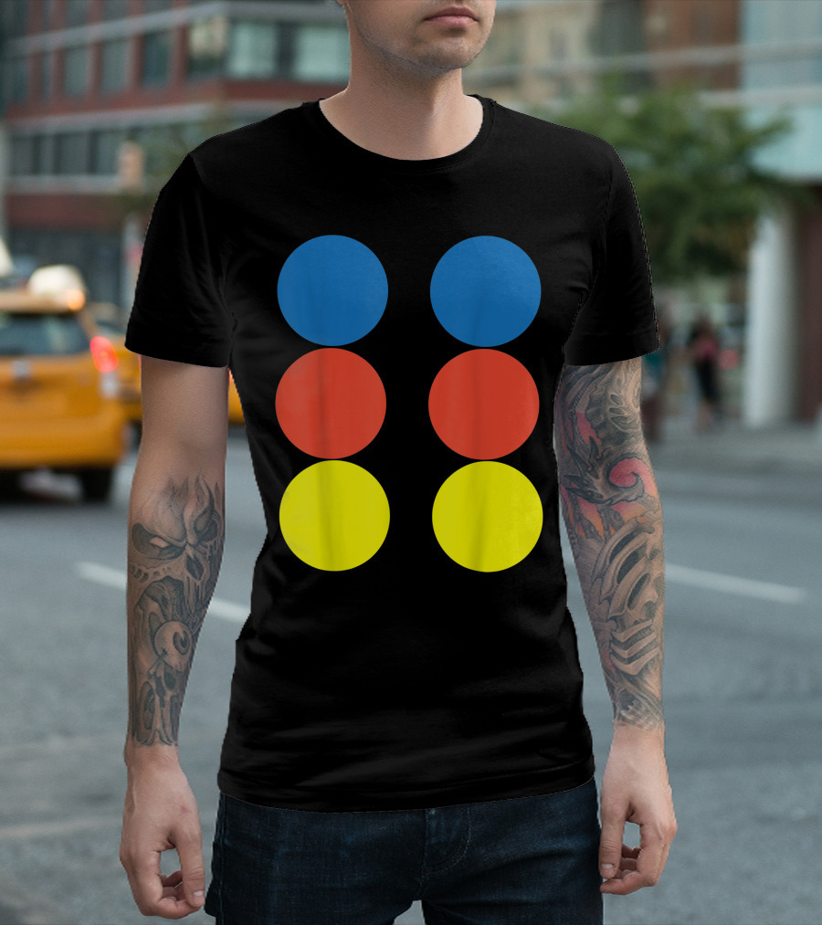 Twister Game Halloween Group Costume Color Dots T-Shirt