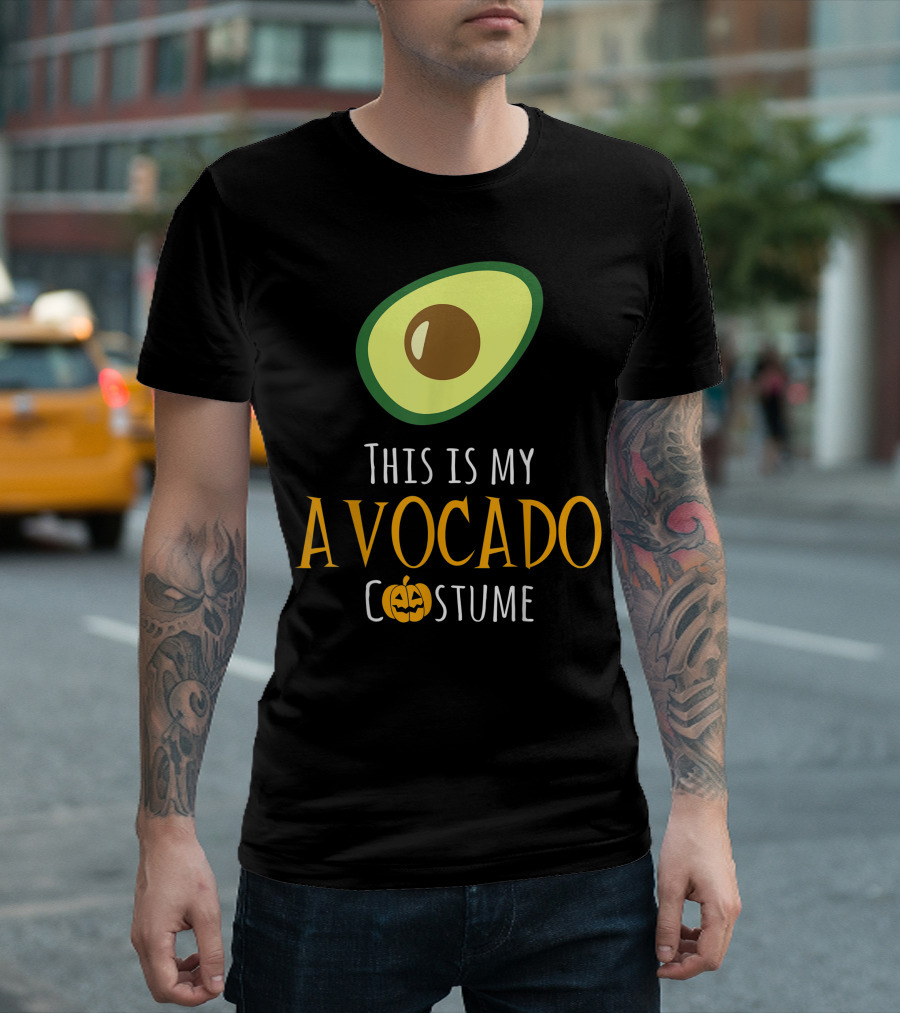 This Is My Avocado Costume Pumpkin Halloween T-Shirt