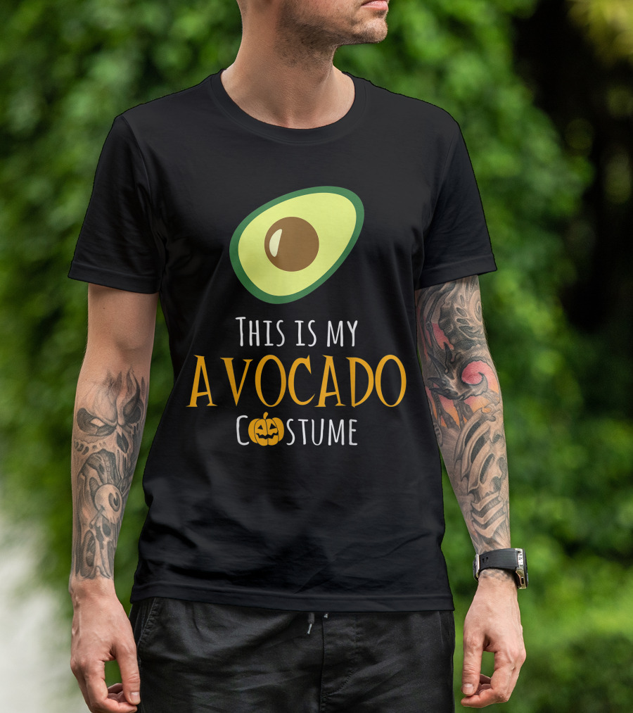 This Is My Avocado Costume Pumpkin Halloween T-Shirt