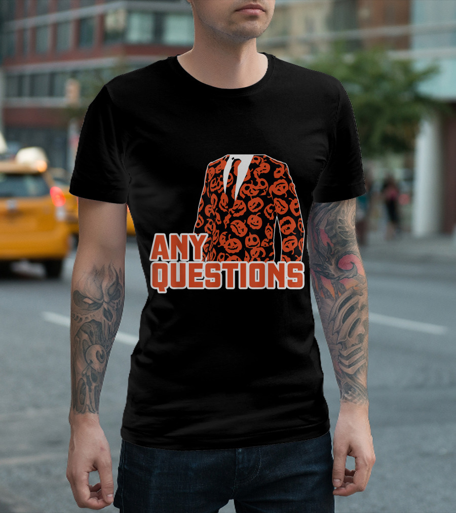 Halloween I'm David's Pumpkins Any Questions Jack-O'-Lantern Suit T-Shirt