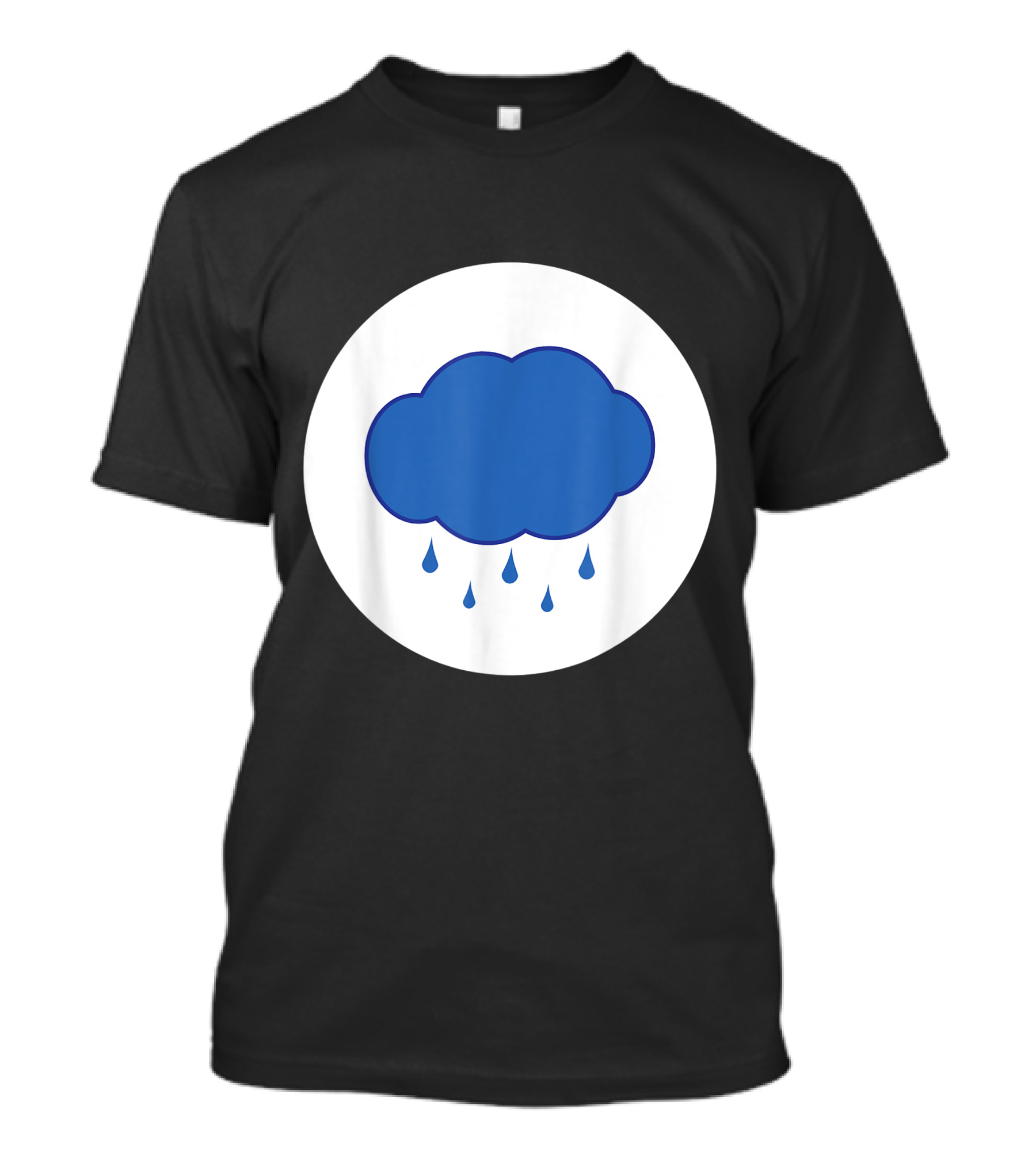 Rain Cloud Halloween Easy Costume Group Blue Cloud With Raindrops T-Shirt