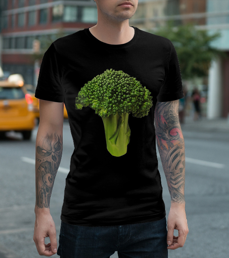 Halloween Green Broccoli Funny Vegetable T-Shirt
