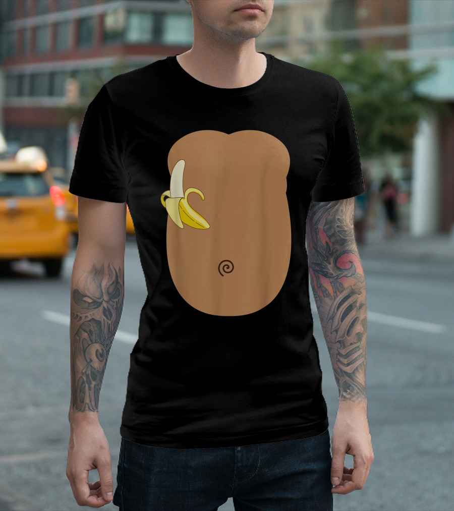 Monkey Banana Costume Halloween Party T-Shirt
