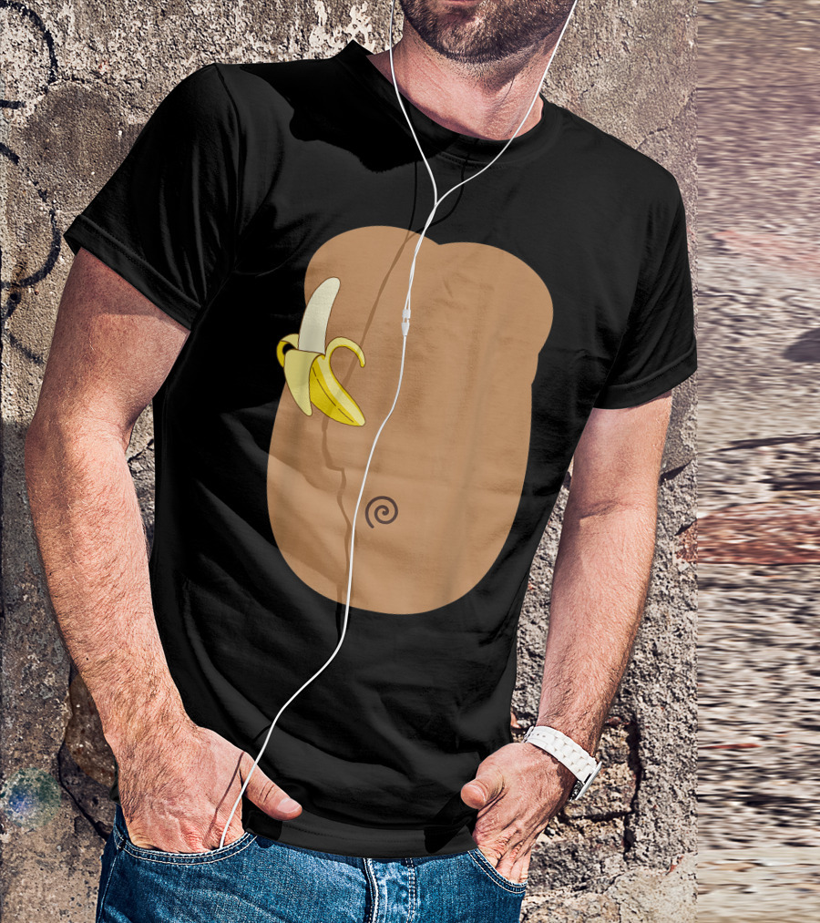 Monkey Banana Costume Halloween Party T-Shirt