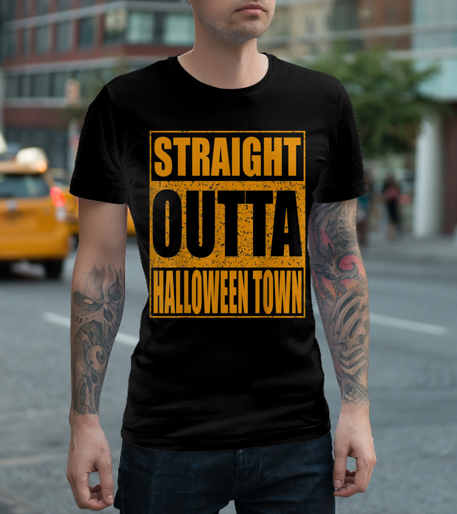 Straight Outta Halloween Town Spooky T-Shirt