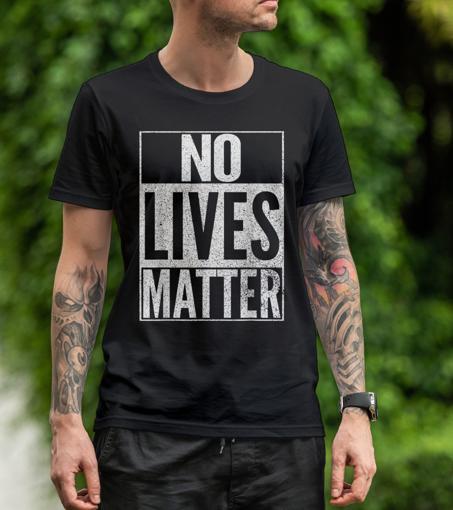 No Lives Matter Funny Halloween Costume Nihilist Vintage T-Shirt