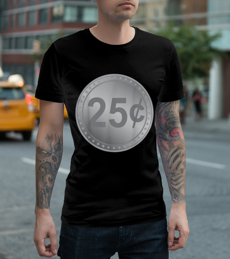Gumball Machine Quarter 25 Cents Coin T-Shirt