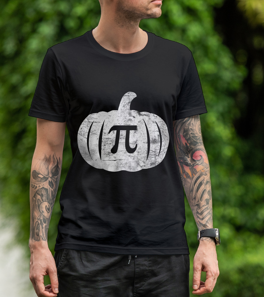 Pumpkin Pi Funny Halloween Pumpkin Humor Math Symbol Pun T-Shirt