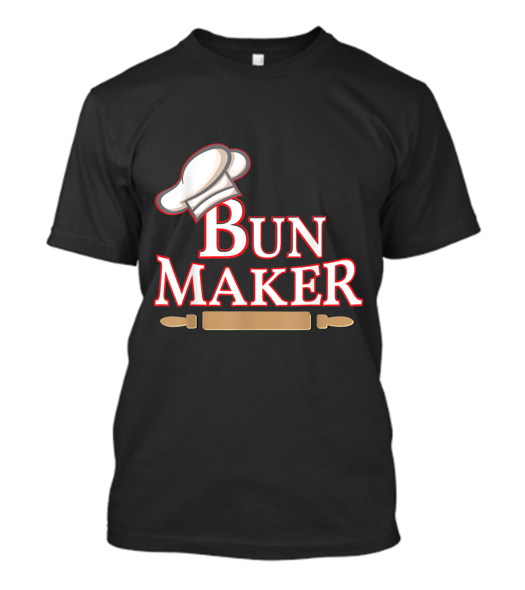 Bun Maker Chef Hat Rolling Pin Halloween Couple T-Shirt