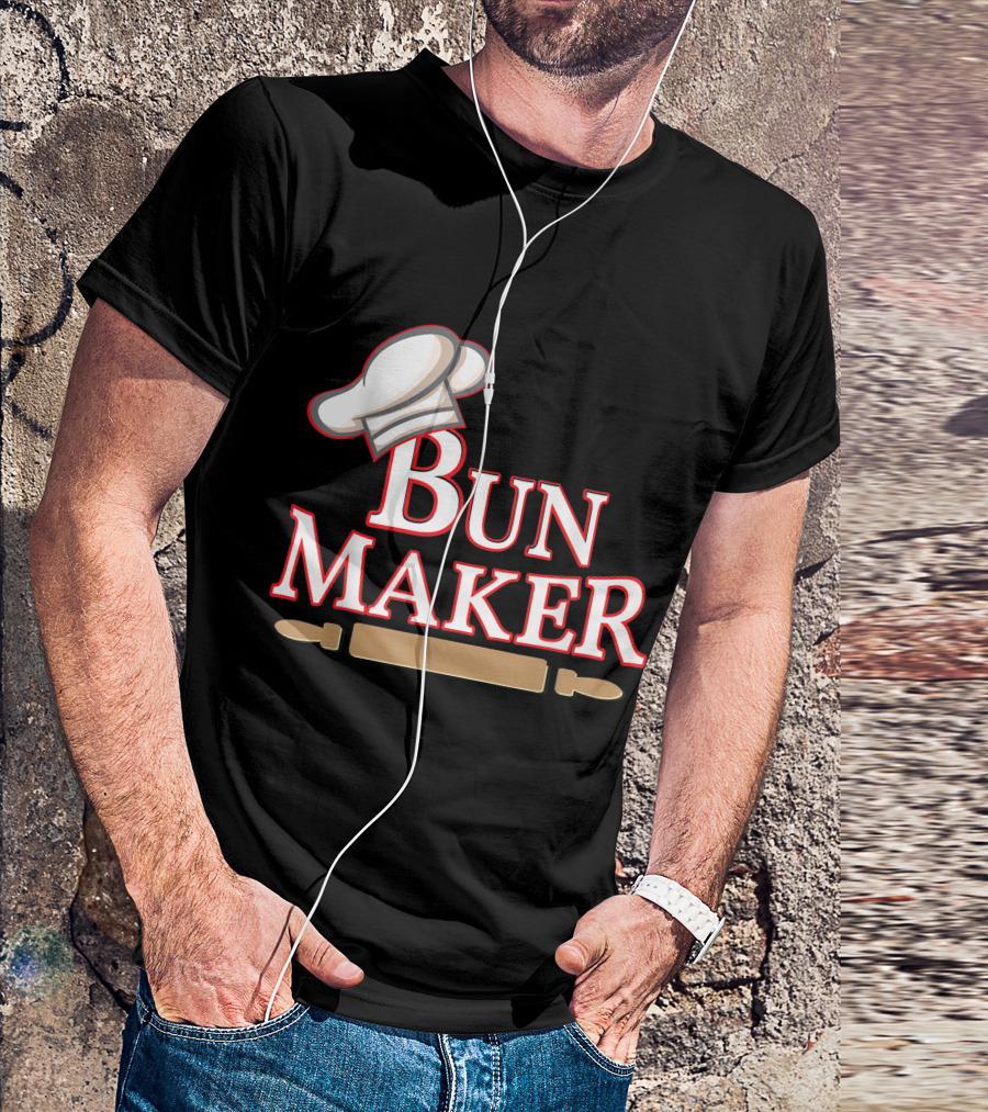 Bun Maker Chef Hat Rolling Pin Halloween Couple T-Shirt