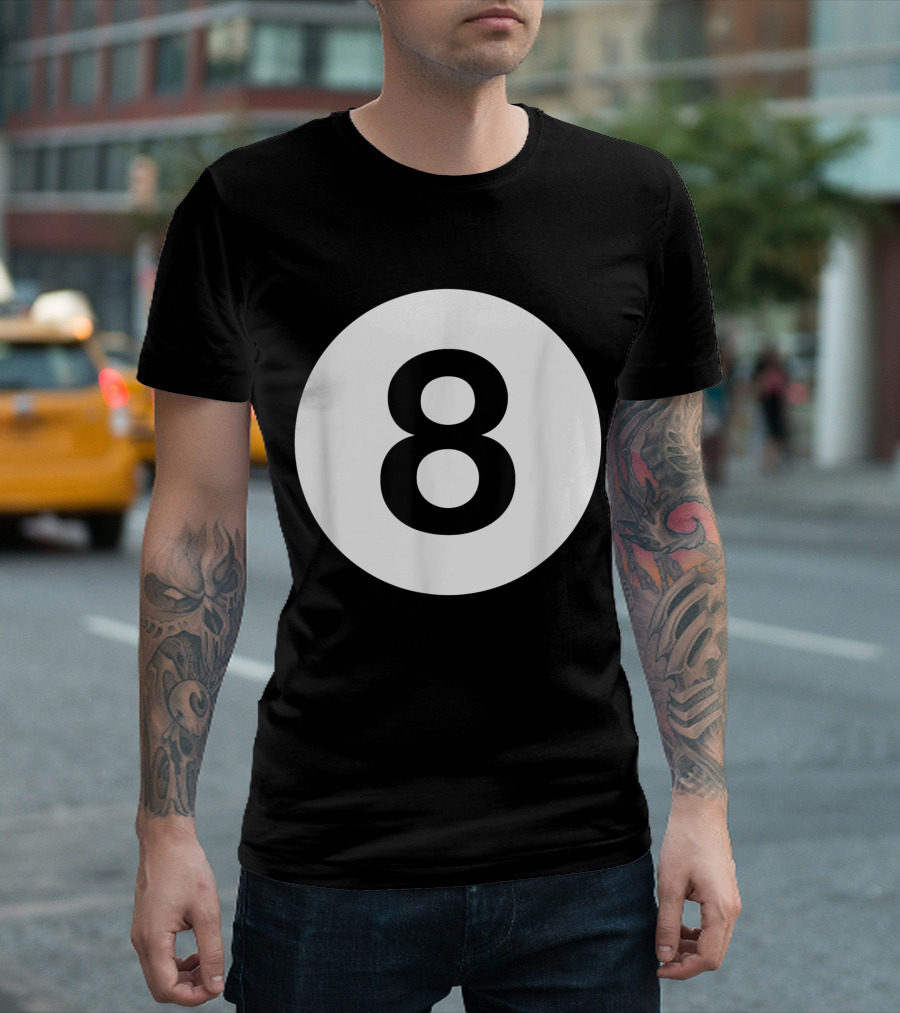Billiards 8 Ball Pool Counter Top T-Shirt