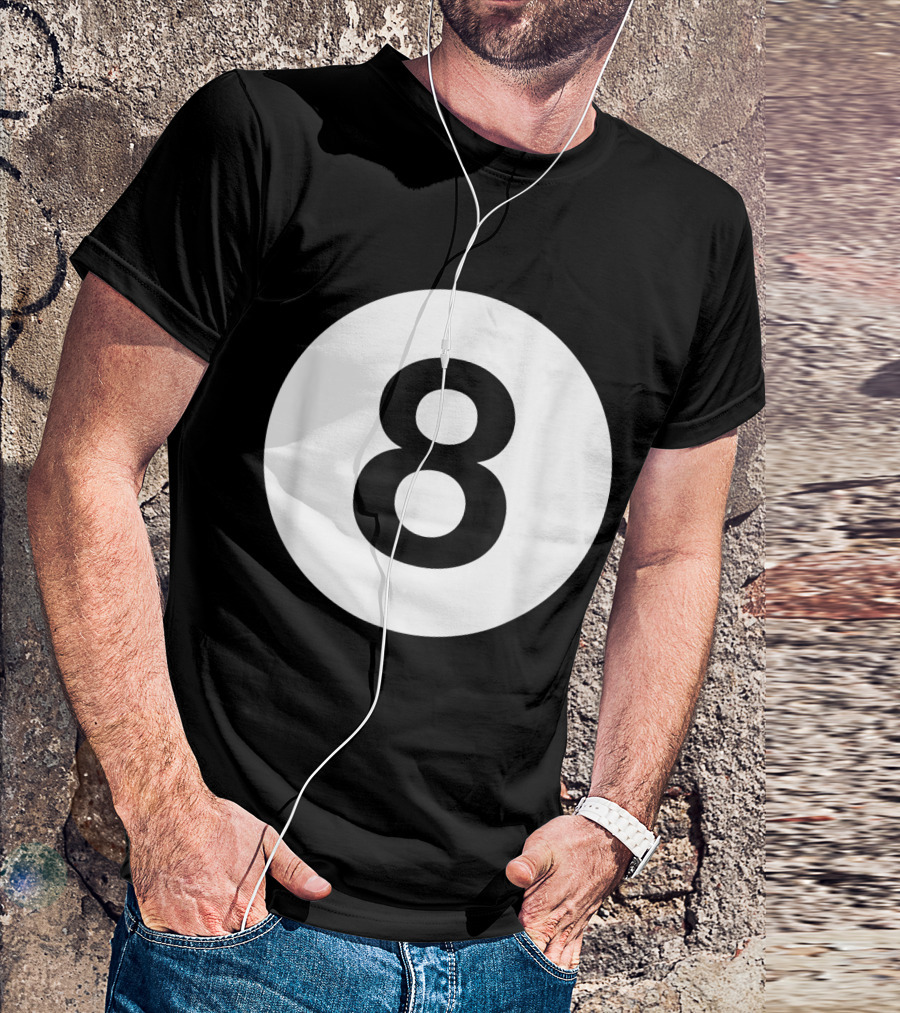 Billiards 8 Ball Pool Counter Top T-Shirt